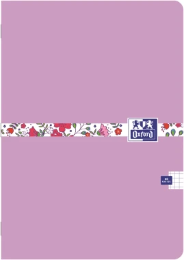 Zeszyt w kratkę Oxford Floral, A4, 60 kartek, mix kolorów