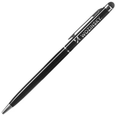 Długopis z rysikiem do smartfonów i tabletów Wozinsky, czarny