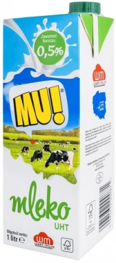 Mleko UHT Wart-Milk MU!, 0.5%, 1l