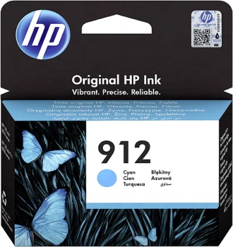 Tusz HP 912 (3YL77AE) 315 stron, cyan (błękitny)