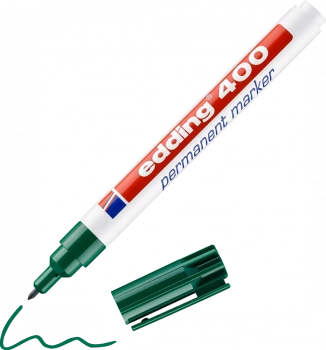 Marker permanentny edding 400, 1mm, zielony