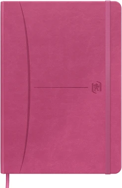 Notatnik w kratkę Oxford Signature, z gumką, A5, twarda oprawa, 80 kartek, mix kolorów