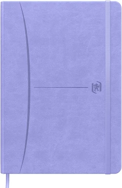 Notatnik w kratkę Oxford Signature, z gumką, A5, twarda oprawa, 80 kartek, mix kolorów pastelowych