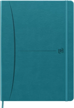 Notatnik w kratkę Oxford Signature, z gumką, B5, twarda oprawa, 80 kartek, mix kolorów