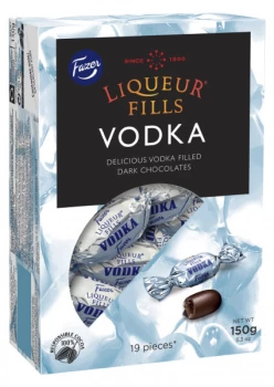 Cukierki Fazer Liqueur Fills  Vodka, w czekoladzie deserowej, 150g