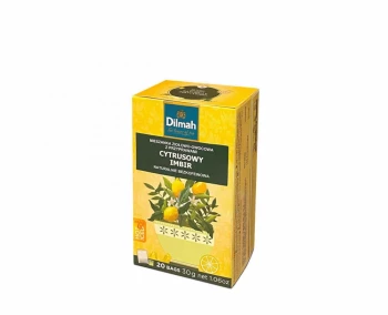Herbata ziołowo-owocowa w torebkach Dilmah Naturally Zesty Lemon, cytrusowy imbir,  20 sztuk x 1.5g
