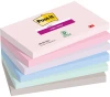 Karteczki samoprzylepne Post-it Soulful, 127x76mm, 6x90 karteczek, mix kolorów pastelowych