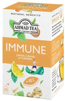Herbata funkcjonalna w kopertach Ahmad Tea Immune Healthy Benefit, 20 sztuk x 1.5g