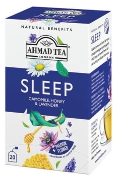 Herbata funkcjonalna w kopertach Ahmad Tea Sleep Healthy Benefit, 20 sztuk x 1.5g