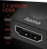 Adapter Hama, 2 x gniazdo HDMI 4K, czarny