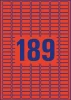Etykiety usuwalne Avery Zweckform, 25.4x10mm, 20 arkuszy, czerwony