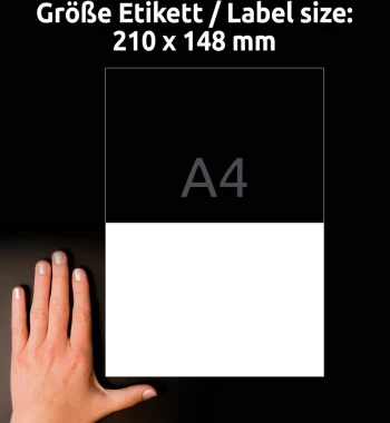 Etykiety uniwersalne Avery Zweckform, 210x148mm, 25 arkuszy + 5 gratis, biały