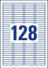 Etykiety usuwalne na nośniki danych Avery Zweckform, 43.2 x 8.5mm, 25 arkuszy, biały