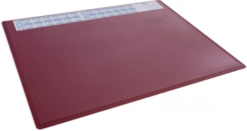 Podkład na biurko Durable, z kalendarzem zakładką, 650x500mm, czerwony