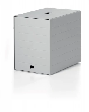Pojemnik Durable Idealbox Plus 7, z 7 szufladami z osłoną, C4, szary