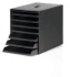 Pojemnik Durable Idealbox Plus 7, z 7 szufladami z osłoną, C4, czarny