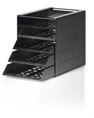 Pojemnik Durable Idealbox Basic 5, z 5 szufladami, C4, antracytowy