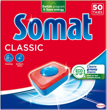 Tabletki do zmywarek Somat Classic,  50 sztuk