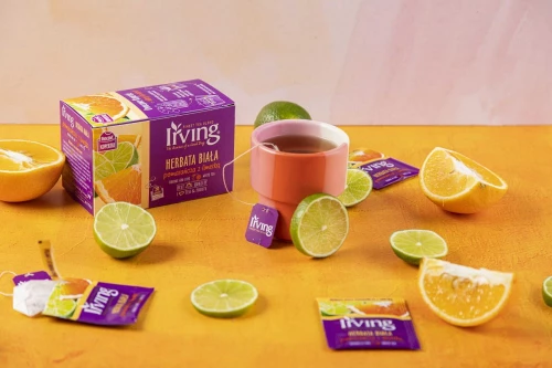Herbata biała smakowa w kopertach Irving, pomarańcza z limetką, 20 sztuk x 1.5g