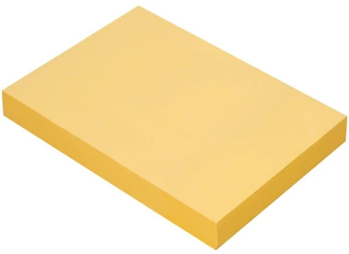Karteczki samoprzylepne MemoBe, 50x75mm, 100 karteczek, żółty