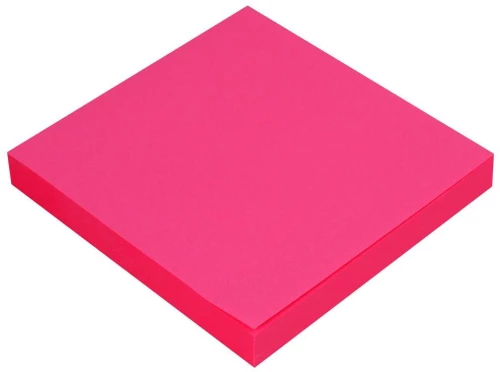 Karteczki samoprzylepne MemoBe, 75x75mm, 100 karteczek, neonowy różowy