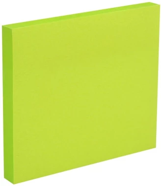 Karteczki samoprzylepne MemoBe, 75x75mm, 100 karteczek, neonowy zielony