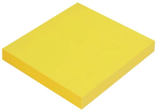 Karteczki samoprzylepne MemoBe, 75x75mm, 100 karteczek, neonowy żółty