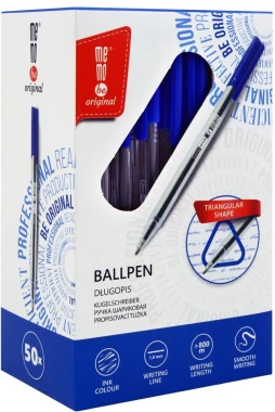 Długopis biurowy MemoBe, 1mm, niebieski