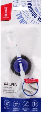 Długopis mocowany na sprężynce MemoBe, leżący, niebieski