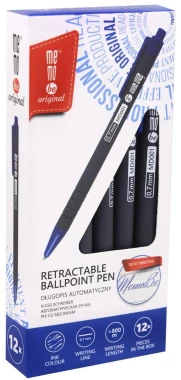 Długopis automatyczny MemoBe Four Lines, 0.7mm, niebieski