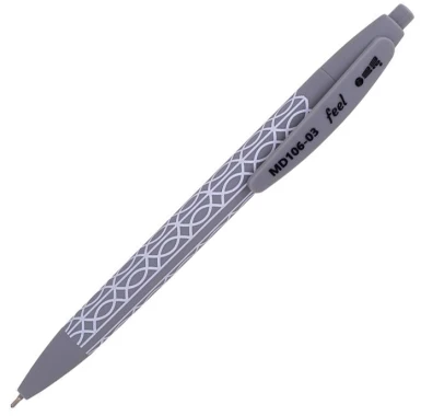 Długopis automatyczny MemoBe Feel, 0.7mm, z obudową Soft-Touch, niebieski