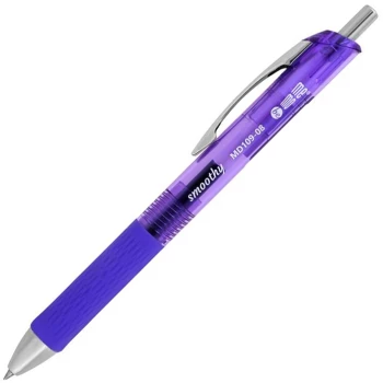 Długopis żelowy MemoBe Smoothy, 0.5mm, fioletowy