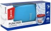 Dziurkacz biurowy MemoBe Soft-Touch, do 10 kartek, neonowy niebieski