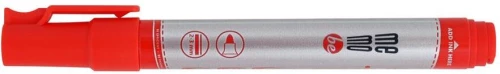 Marker suchościeralny MemoBe + 2 ampułki z zapasowym tuszem, okrągła, czerwony