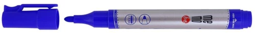 Marker suchościeralny MemoBe + 2 ampułki z zapasowym tuszem, okrągła, niebieski