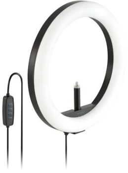 Lampa pierścieniowa Kensington L1000, z uchwytem na kamerę internetową, biało-czarny