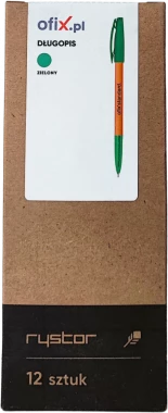 Długopis Ofix Standard, 0.7mm, zielony