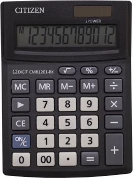 Kalkulator biurowy Citizen CMB1201-BK, 12 cyfr, czarny