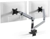 Uchwyt z ramieniem Durable Select Plus, do 2 monitorów, z mocowaniem do stołu, srebrny