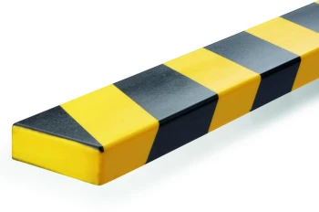 Profil ochronny ostrzegawczy Durable S20, ochrona powierzchni, powierzchnia kleju 60mm, 1m, żółto-czarny