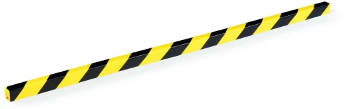 Profil ochronny ostrzegawczy Durable E8, ochrona krawędzi,  wcięcie 8mm, 1m, żółto-czarny