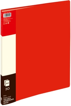Album ofertowy Grand 9002A, A4, 20 koszulek, czerwony