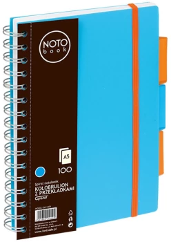 Kołonotatnik Grand NOTOBook, A5, w kratkę, 100 kartek, niebieski