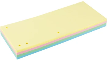 Przekładki kartonowe gładkie Grand, 240x105mm, 100 kart, mix kolorów pastelowych