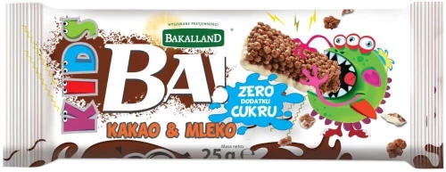 Baton Bakalland BA! Kids, kakao i mleko, 25g