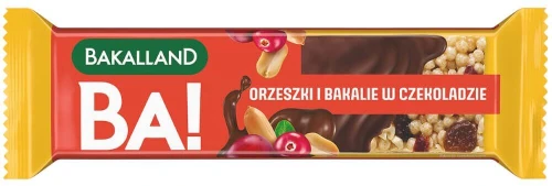 Baton Bakalland BA!, orzeszki i bakalie w czekoladzie, 40g