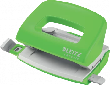 Dziurkacz mini Leitz NeXXt Recycle, do 10 kartek, zielony