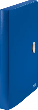 Teczka poszerzana Leitz Recycle, A4, 38mm, na klips, niebieski