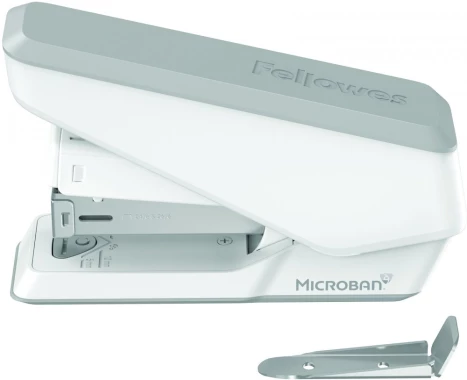 Zszywacz biurowy Fellowes LX840 Easy-Press Microban, do 25 kartek, mały, biały