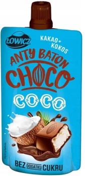 Mus antybaton Łowicz Choco Coco, kakao i kokos, bez cukru, 100g